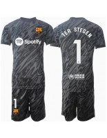 Otroške Nogometnih dresov Barcelona Ter Stegen #1 Vratar Tretji 2024-25 Kratki rokavi (+ hlače)